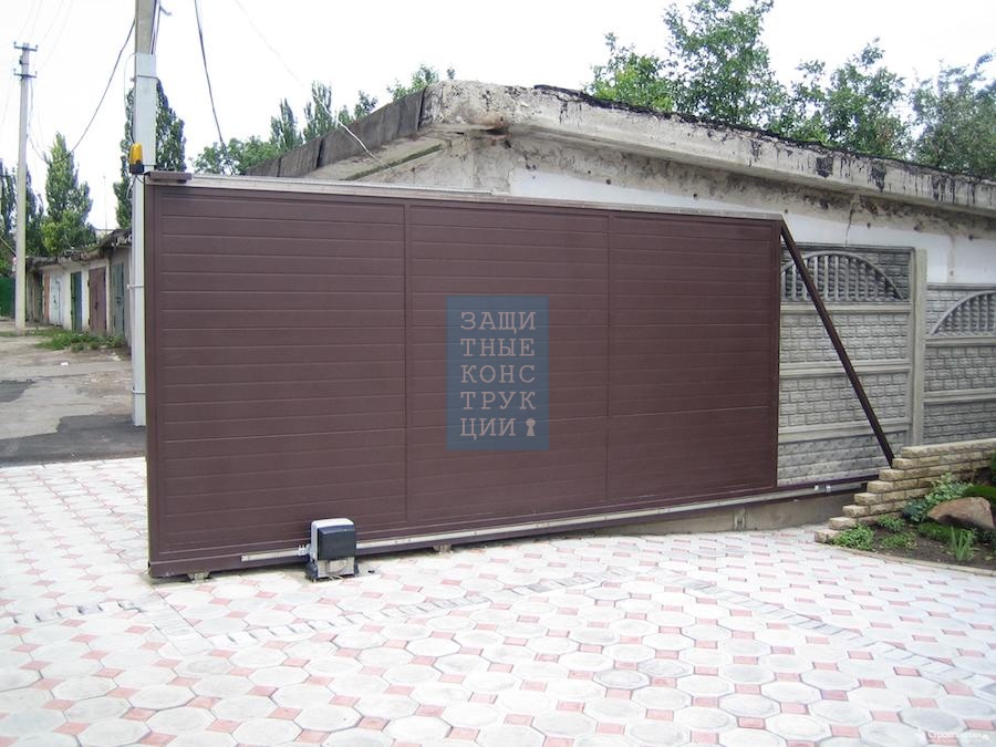 Консольные откатные ворота