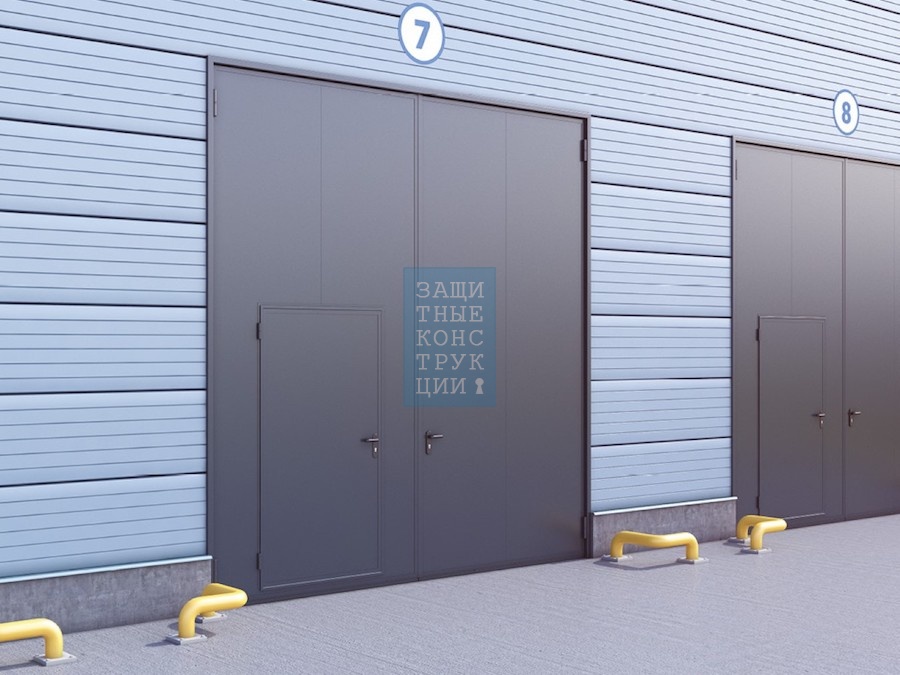 Распашные металлические ворота